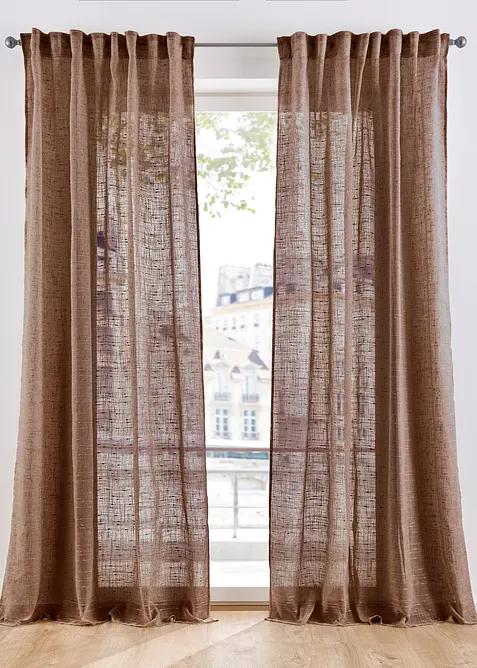 Gardin med struktur, i flere størrelser (1-pack), bonprix