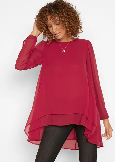 Lang tunika i chiffon, bonprix