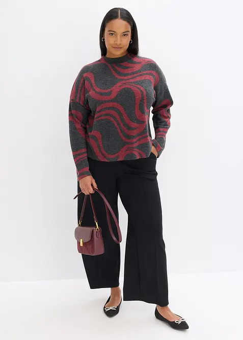 Behagelig, ribbestrikket topp, bonprix