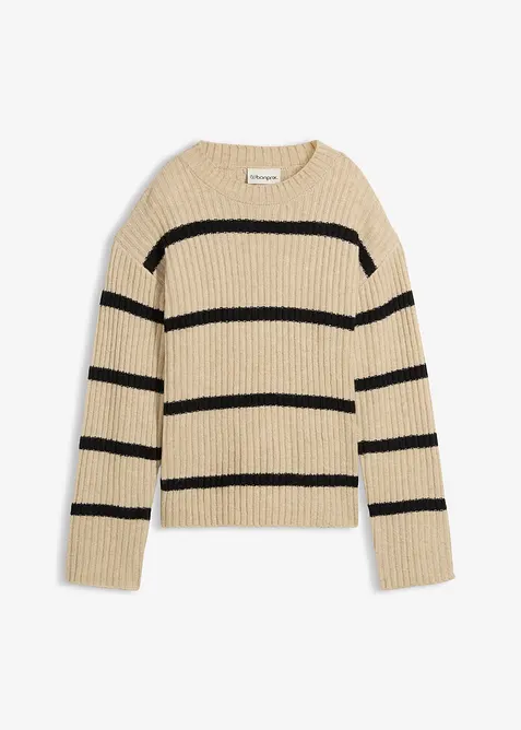 Stripet genser, bonprix