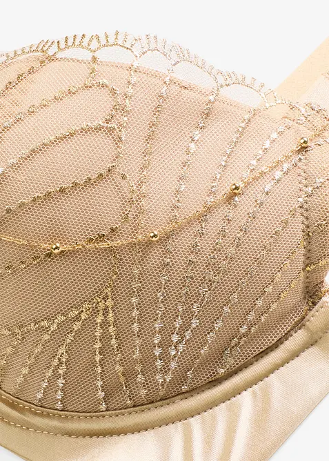 Padded-BH med raffinert broderi og avtagbare lenker, bonprix