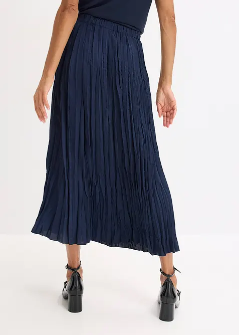 Krinklet satengskj&oslash;rt, bonprix