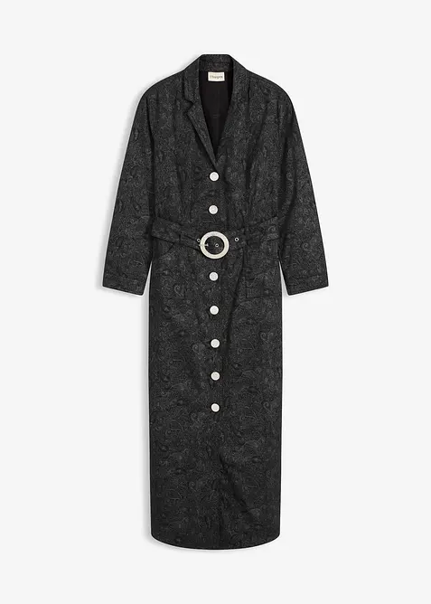 Twillkjole med belte (2-delt sett), bonprix