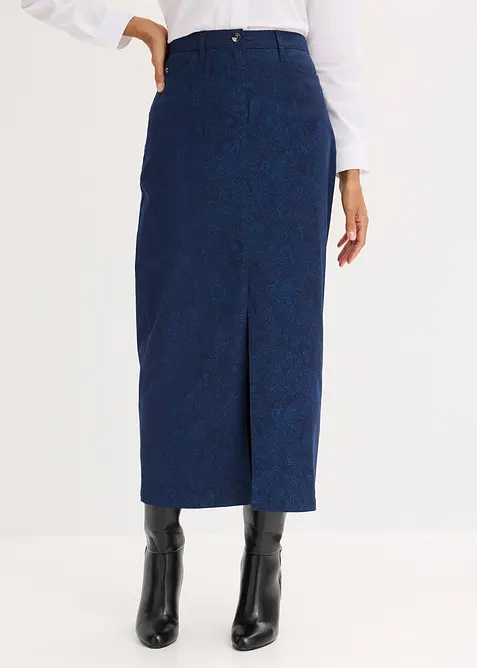 Stretchy skj&oslash;rt i bomullsmateriale, bonprix