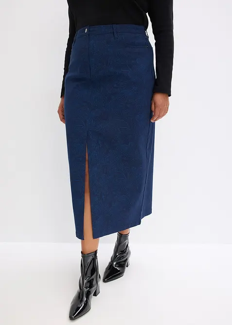 Stretchy skj&oslash;rt i bomullsmateriale, bonprix