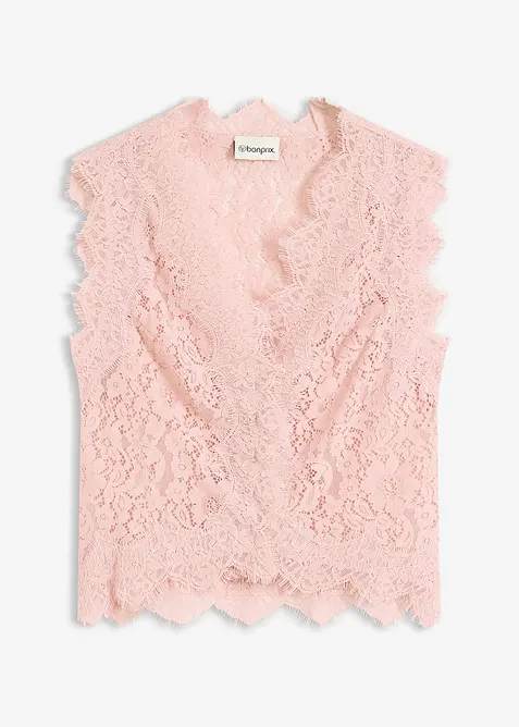 Vest i blondemateriale, bonprix