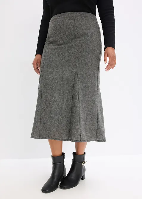 Breddesydd skjørt i tweedlook, bonprix