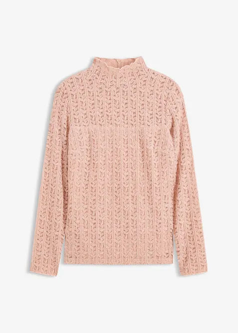 Blondetopp med høy hals, bonprix