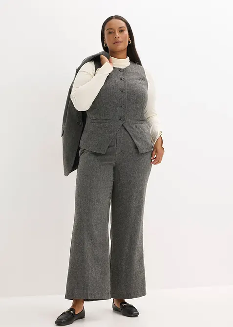 Vest i tweedstil, bonprix