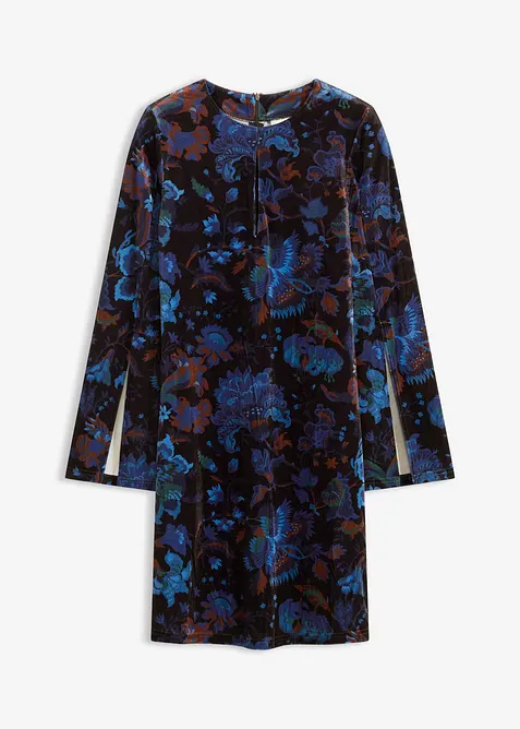 Minikjole i lett fløyel, bonprix