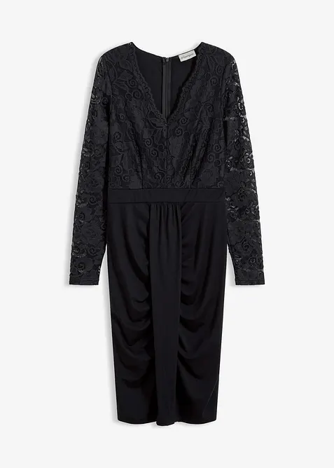 Blondekjole med drapering, bonprix