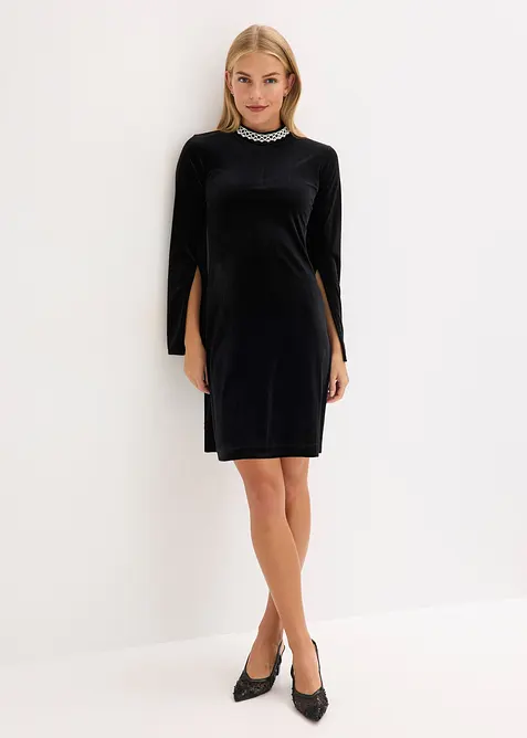 Minikjole i fin fløyel, bonprix