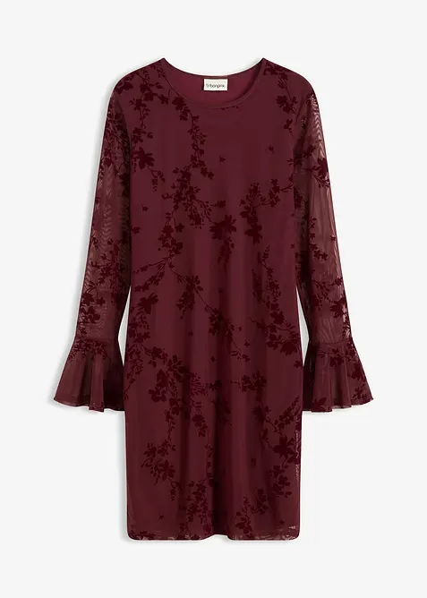 Minikjole med mesh, bonprix