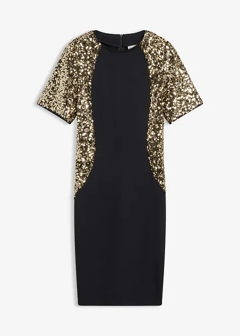 Minikjole med paljetter, bonprix