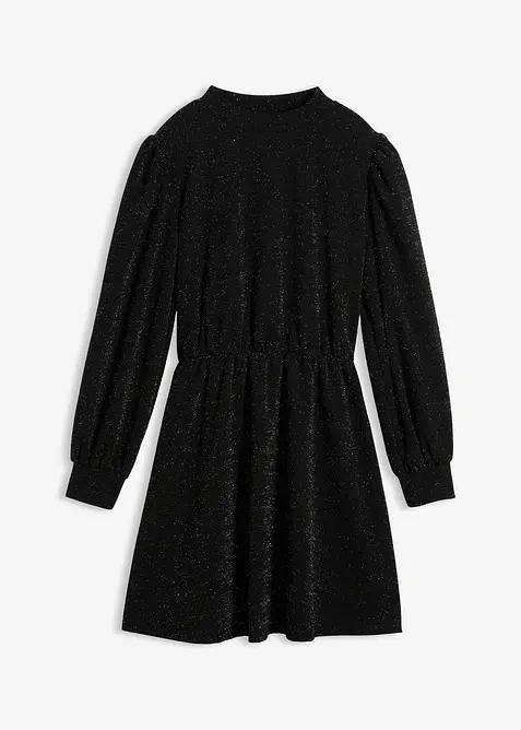 Glitterkjole i formstabilt interlockmateriale, bonprix