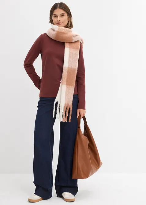 Langermet topp i figurn&aelig;r modell, bonprix