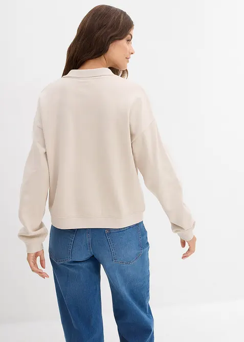 Sweatshirt i 100% &oslash;kologisk bomull, bonprix