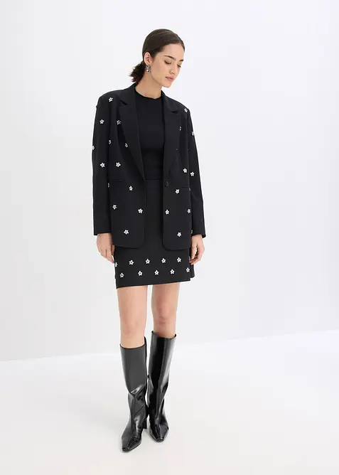 Miniskjørt i bomullsmiks, bonprix