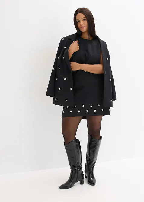 Miniskjørt i bomullsmiks, bonprix