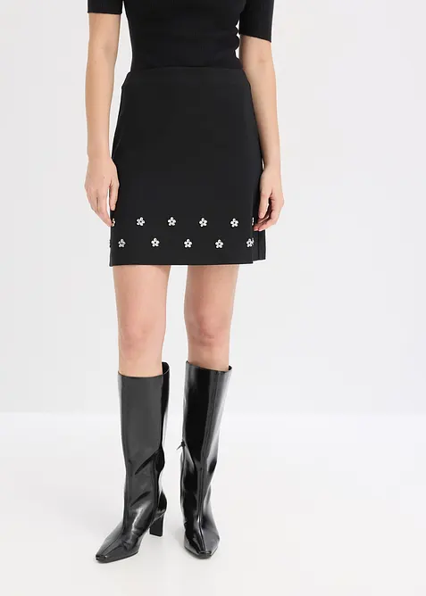 Miniskjørt i bomullsmiks, bonprix