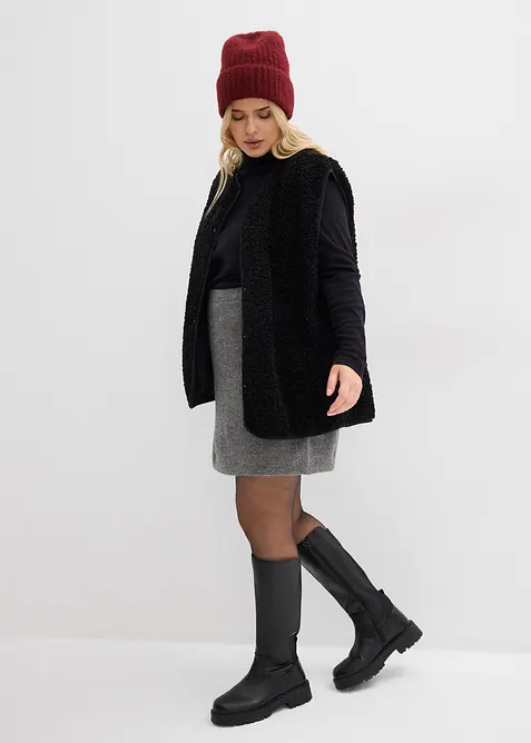 Kort, strikket skjørt, bonprix