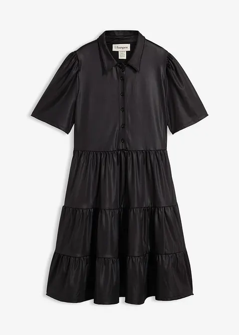 Minikjole av materiale med glans, bonprix