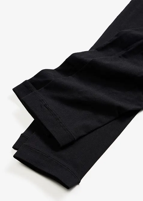 Str&oslash;mpe-leggings med komfortlinning, 50 den (2-pack), bonprix