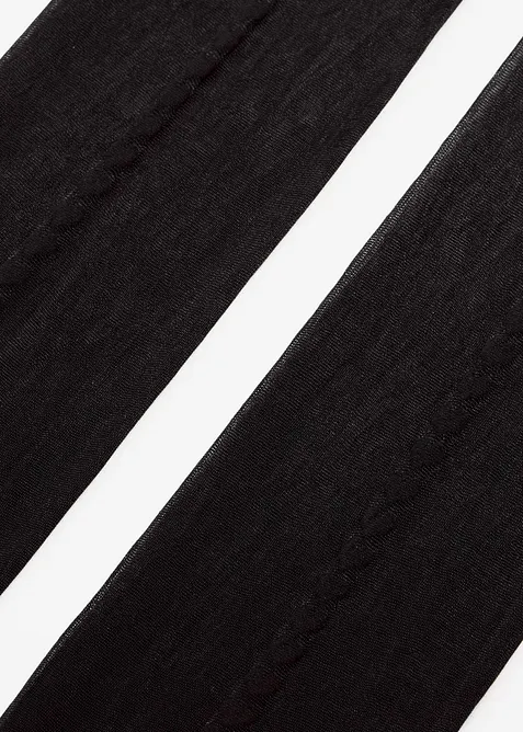 Fin strømpebukse med komfortlinning, 30 DEN, bonprix