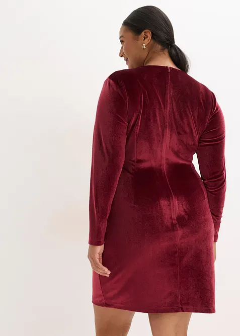 Minikjole i fløyel med fin glans, bonprix