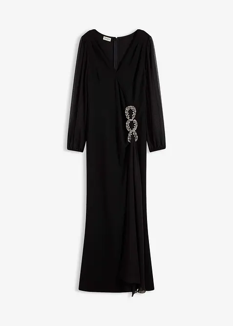 Maxikjole med strassapplikasjon, bonprix