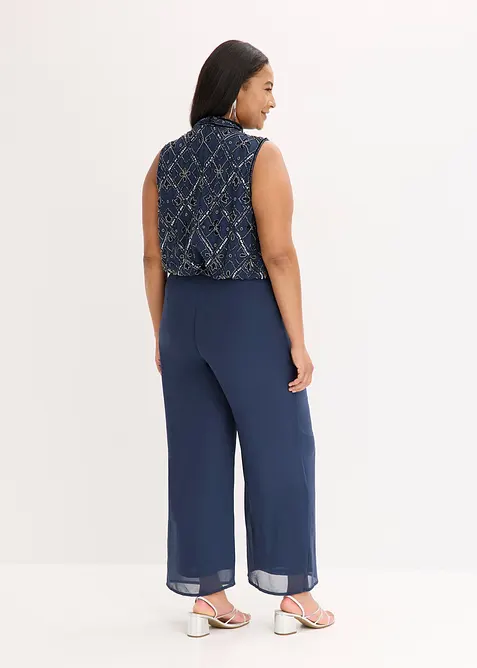 Jumpsuit med perlebroderi, bonprix