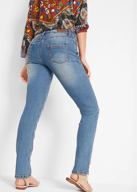 Straight-jeans Mid Waist, Stretch, bonprix