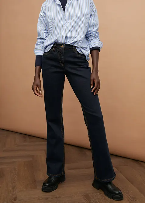 Bootcut-jeans High Waist, Stretch, bonprix