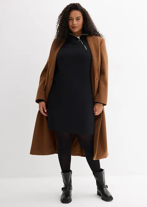 Sweatshirtkjole i bomullsmiks, bonprix