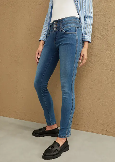 Slim Fit-jeans High Waist, Shaping, bonprix