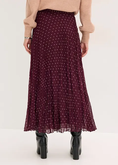 Chiffonskjørt i chrash look, bonprix