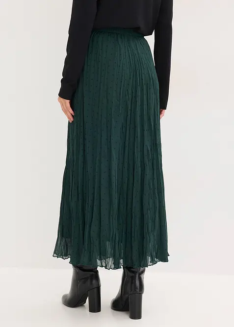 Chiffonskjørt i chrash look, bonprix