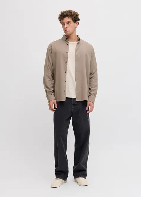 JJ REBEL-flanellskjorte av 100% bomull, J&J Rebel