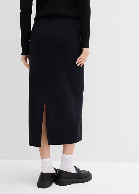 Midiskjørt i scuba-materiale, bonprix