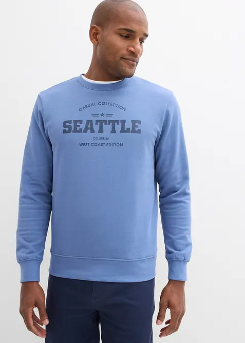 Sweatshirt i 100% &oslash;kologisk bomull (2-pack), bonprix