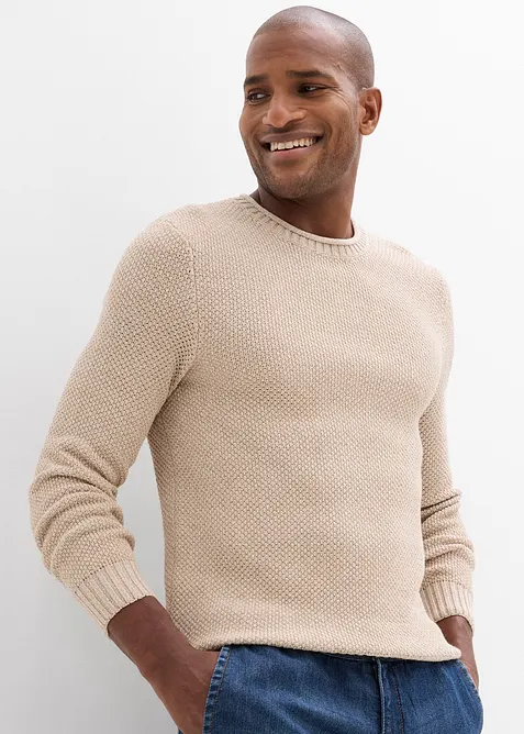 Genser med resirkulert bomull, bonprix