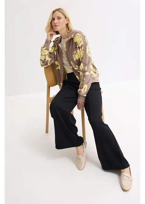 Sweatjakke med bomull, bonprix