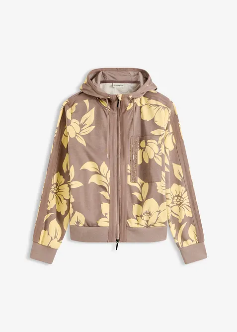 Sweatjakke med bomull, bonprix