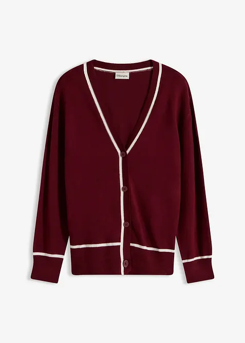 Cardigan med V-hals, bonprix