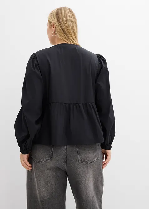 Bluse med sløyfedetaljer, bonprix