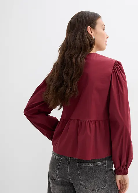 Bluse med sl&oslash;yfedetaljer, bonprix