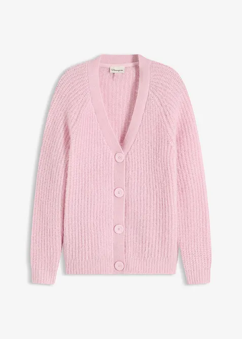 Cardigan i grov ribbestrikk, bonprix