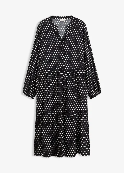 Midikjole i lett viskose, bonprix