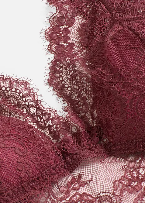 Bralette i tynt blondemateriale, bonprix