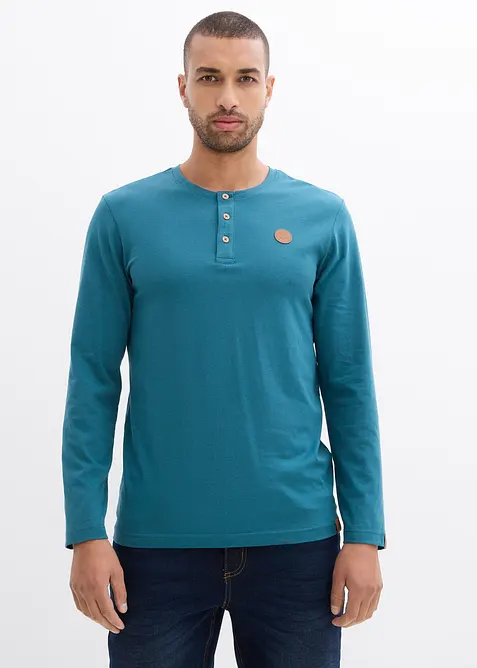 Langermet bestefartr&oslash;ye i &oslash;kologisk bomull (2-pack), bonprix